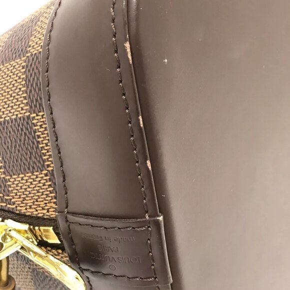LOUIS VUITTON N51131 Damier Alma Bags Tote Bag Hand Bag Brown/GoldHardware - Picture 6 of 16